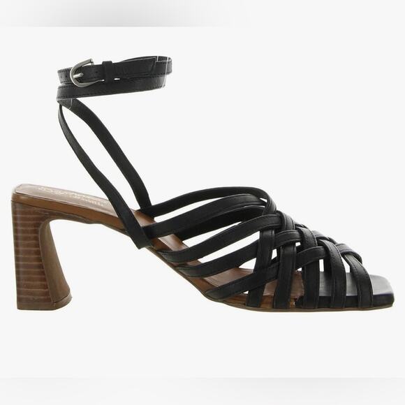 Seychelles NEW Charter Black Strappy Sandals with Block Heel Women’s Size 6.5 - Picture 3 of 10